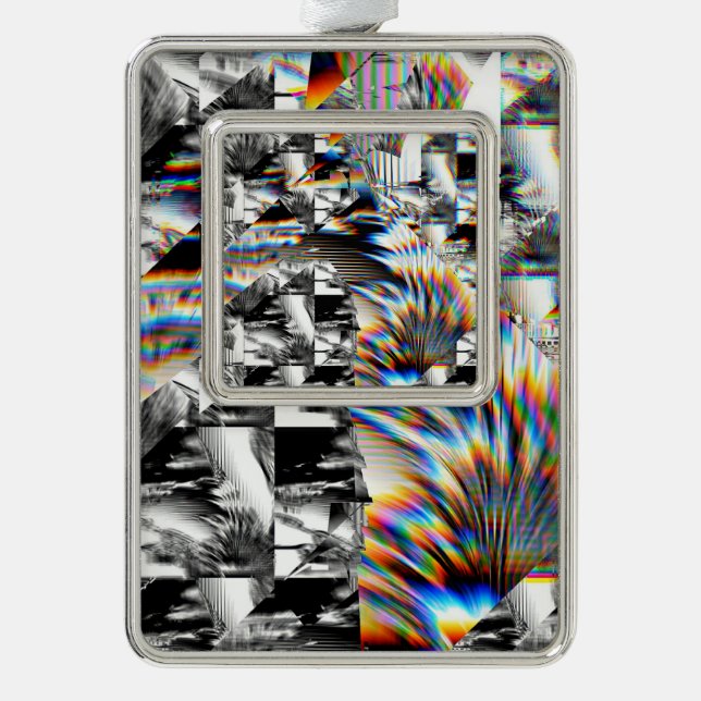 Adorno Ornamento navideño de ataque con arco iris (Anverso)