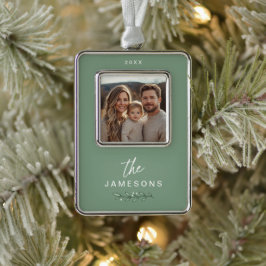 Adorno Ornamento navideño de familia personalizada