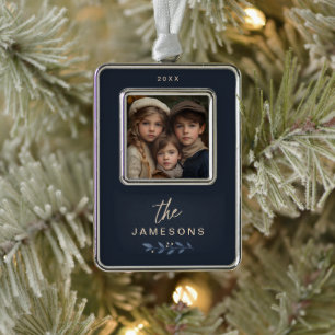 Adorno Ornamento navideño de familia personalizada
