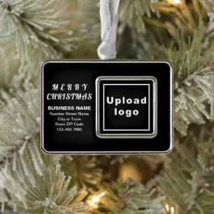 Adorno Ornamento navideño Rectángulo de color negro para