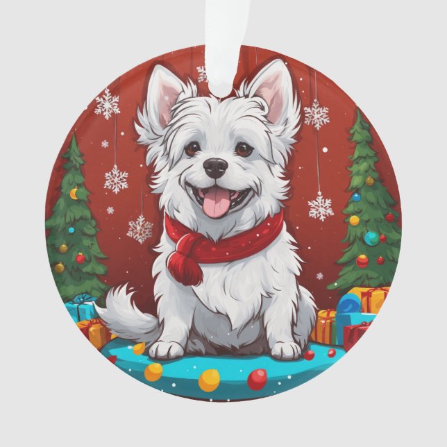 Adorno "Ornamentos Mascotas de Navidades personalizados (Anverso)