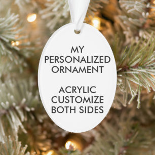 Adorno ORNAMIENTO DE FOTO ACRÍLICA OVAL Personalizada per