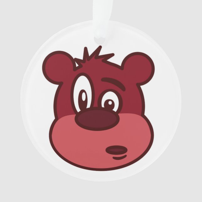 ADORNO OSO DE CARA DIVERTIDO (Anverso)