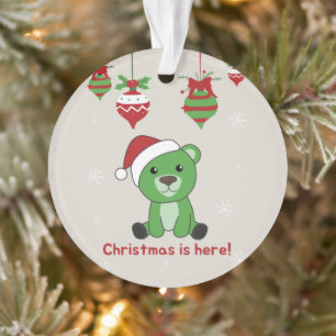 Adorno Oso Feliz Navidad Invierno Animales de invierno os