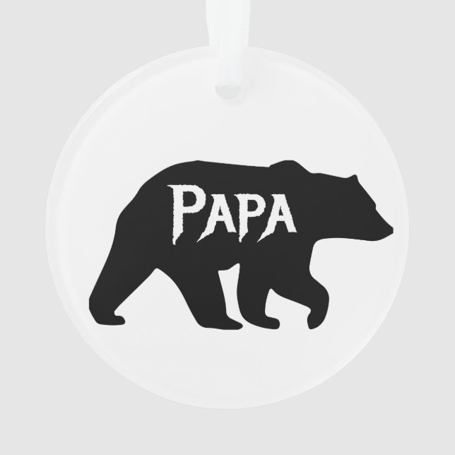 Adorno Oso PAPA, papi, papá, día del padre (Reverso)