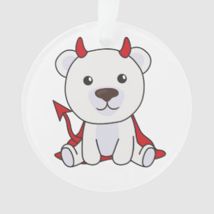 Adorno Oso Polar Halloween Testigos malvados de niños mal