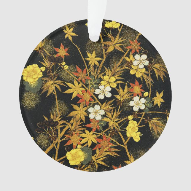 Adorno Otoño japonés deja rico arte clásico (Anverso)