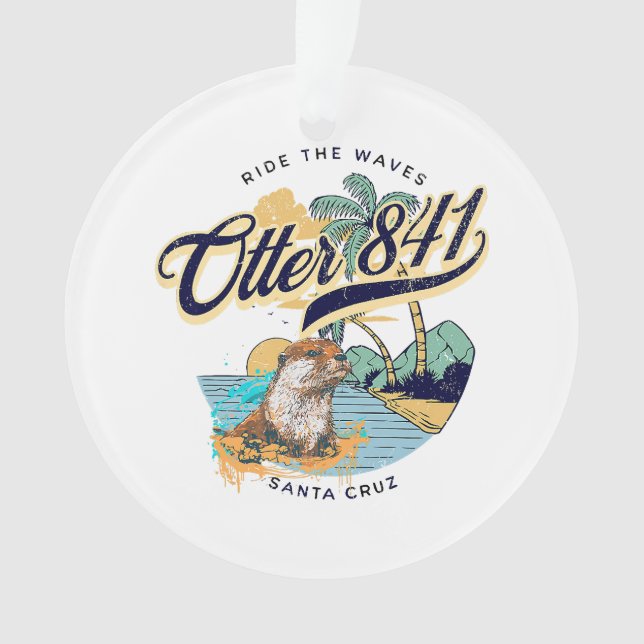 Adorno Otter 841 Surfing Otter 841 California Surf Board (Anverso)
