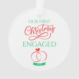 Adorno Our First Christmas Engaged 2025