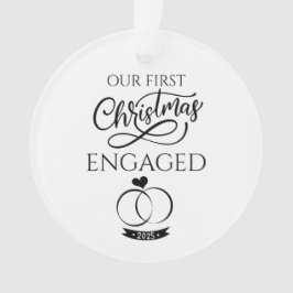 Adorno Our First Christmas Engaged 2025 Engagement