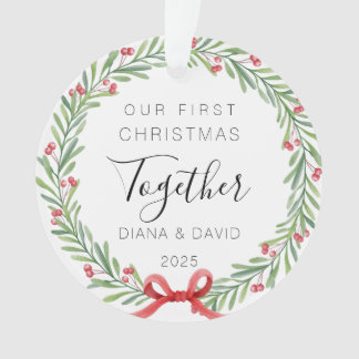 Adorno Our First Christmas Together 2025 Acrylic Ornament