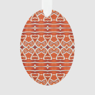 ADORNO OVAL ACRÍLICO DE PAN DE JENGIBRE