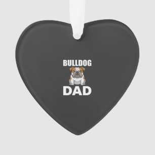 Adorno Padre Bulldog Dibujo Amante de Perros