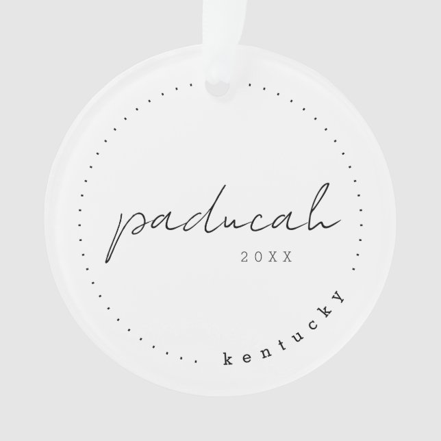Adorno Paducah, Kentucky KY Travel Estados Unidos (Anverso)