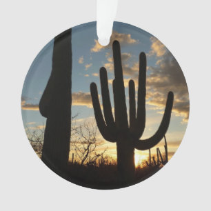 Adorno Paisaje del desierto de Saguaro Sunset II Arizona