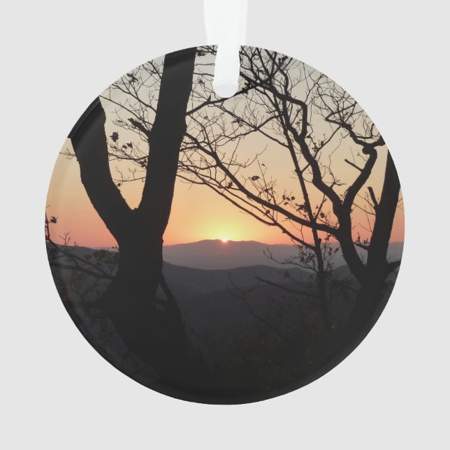 Adorno Paisaje del Parque Nacional Shenandoah Sunset (Reverso)