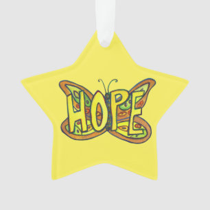 Adorno Palabra de mariposa de esperanza Arte Regalo de Na