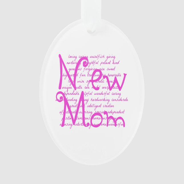 Adorno Palabras amorosas para una nueva madre (Anverso)
