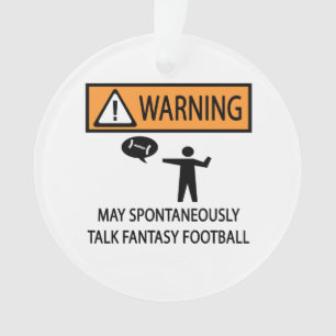 Adorno Palabras de advertencia Fantasy Football