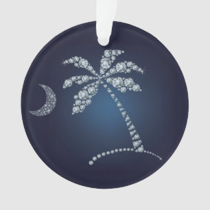 Adorno Palm Tree y Crescent Moon