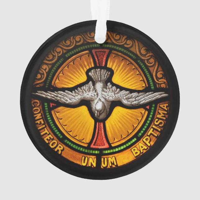 Adorno Paloma del vitral (Reverso)