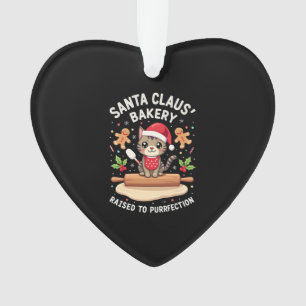 Adorno Panadería de Santa Claus Amasada a la Purrfección 