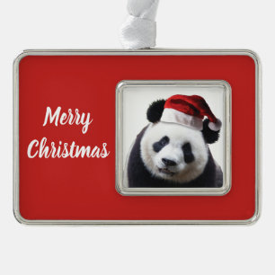 Adorno Panda Bear Santa Claus