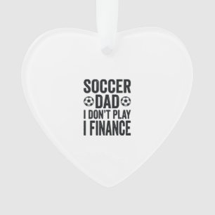 Adorno Papá Fútbol No Juego Financio Camiseta Vintage_