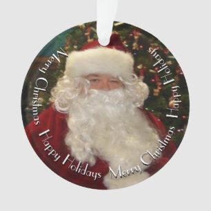 Adorno Papá Noel con texto personalizable