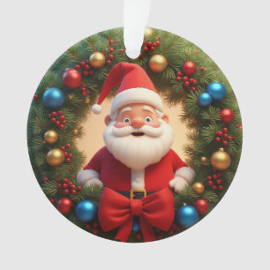 Adorno Papá Noel de dibujos animados festivos de Navidad