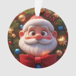 Adorno Papá Noel de dibujos animados festivos de Navidad