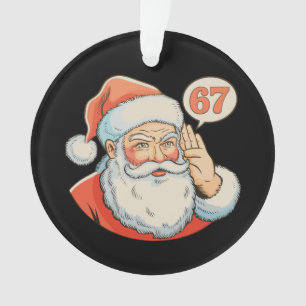 Adorno Papá Noel Seis Siete 6 7 67 Navidad Divertida Xmas