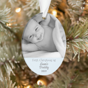 Adorno Papá nuevo es la primera Navidad mientras papá per