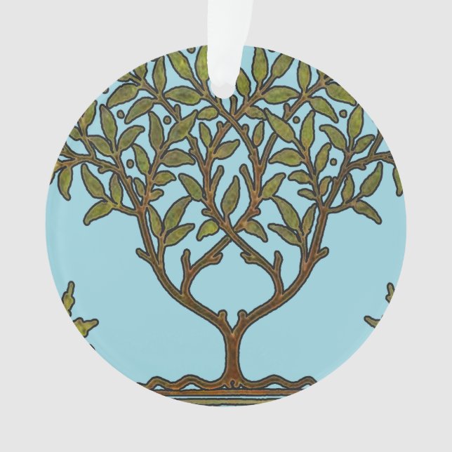 Adorno Papel de fondo floral de William Morris Tree Friez (Anverso)