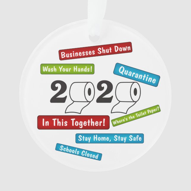 Adorno Papel higiénico 2020 El Año En Que Todo Ocurrió (Anverso)