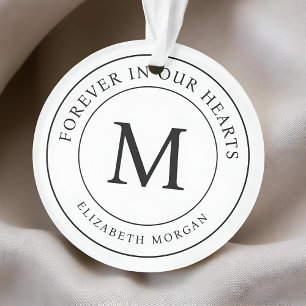 Adorno Para siempre en nuestro Corazón Funeral Memorial M