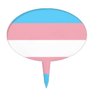 Adorno Para Tarta Bandera del Orgullo Transgénero - Arcoiris LGBT
