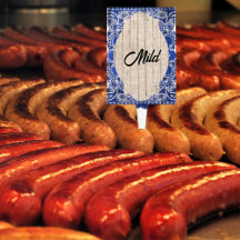 Blue Bandana Mild Foods etiqueta no