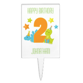 Adorno Para Tarta Cumpleaños del dinosaurio - en segundo lugar (2do)