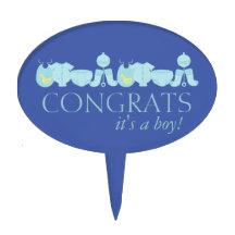 ¡Es un chico! Topper de tarta de Baby Shower