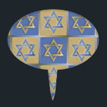 Adorno Para Tarta Estrella Judaica De David Metalizado Gold Blue<br><div class="desc">Está viendo la colección de diseño de Lee Hiller. Coleccionista,  ropa,  regalos y objetos de colección Lee Hiller Photography o colección de arte digital. Puedes ver su fotografía de la naturaleza en http://HikeOurPlanet.com/ y seguir su blog de senderismo dentro del Parque Nacional de Hot Springs.</div>