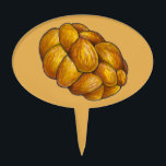 Adorno Para Tarta Hanukkah Challah Pan Chanukah Festividad Judía<br><div class="desc">La selección de pasteles presenta un original ilustracion de marcador de una hogaza clásica de pan de jalá trenzado. ¡Perfecto para la decoración del pastel de Hanukkah! ¿No ves lo que estás buscando? ¿Necesita ayuda con la personalización? Haga clic en "Contactar con este diseñador" para tener algo creado sólo para...</div>