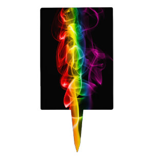 Adorno Para Tarta Los vivos colores del arcoiris del humo de Slipper