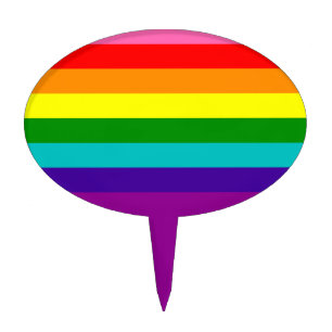 Adorno Para Tarta Recogida de pastel de bandera gay LGBT arcoiris