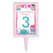 Selección de la torta de la fiesta del té