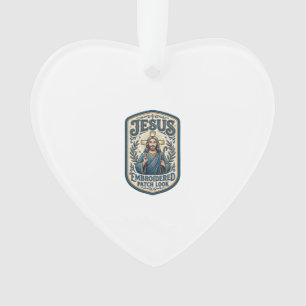 Adorno Parche Bordado De Jesús Mira Parche Bordado De Jes