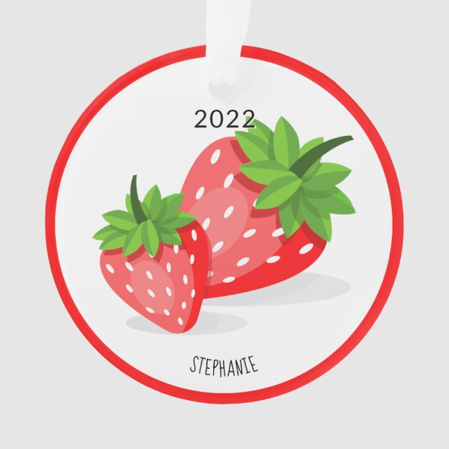 Adorno Parche de fresa (Anverso)