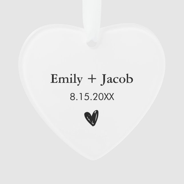 Adorno Parejas de regalo Boda personalizadas Nombres casa