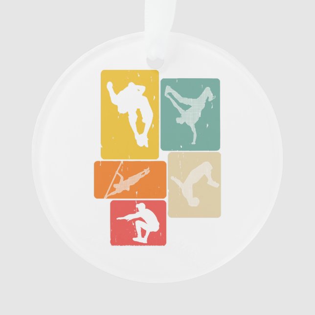 Adorno Parkour Freerunner Traceur Retro Freerunning (Anverso)