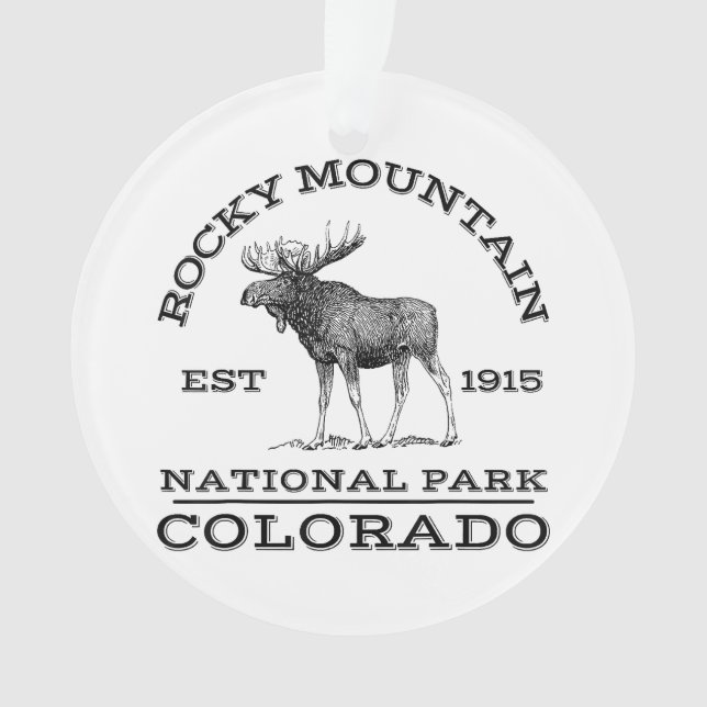 Adorno Parque nacional Rocky Mountain Colorado Moose Hike (Anverso)